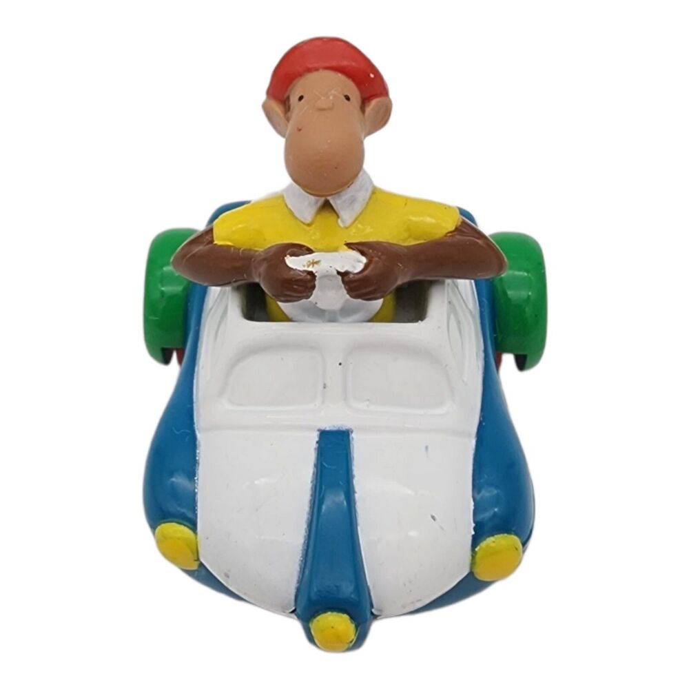 Vintage 1990 Arby's Babar Zephir Monkey Car Toy Vehicle Kids Meal Promotion